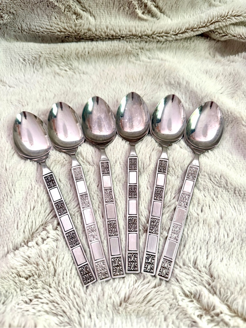 Vintage 1970’s Rebacraft Stainless Steel spoons made in Japan - Set of 6